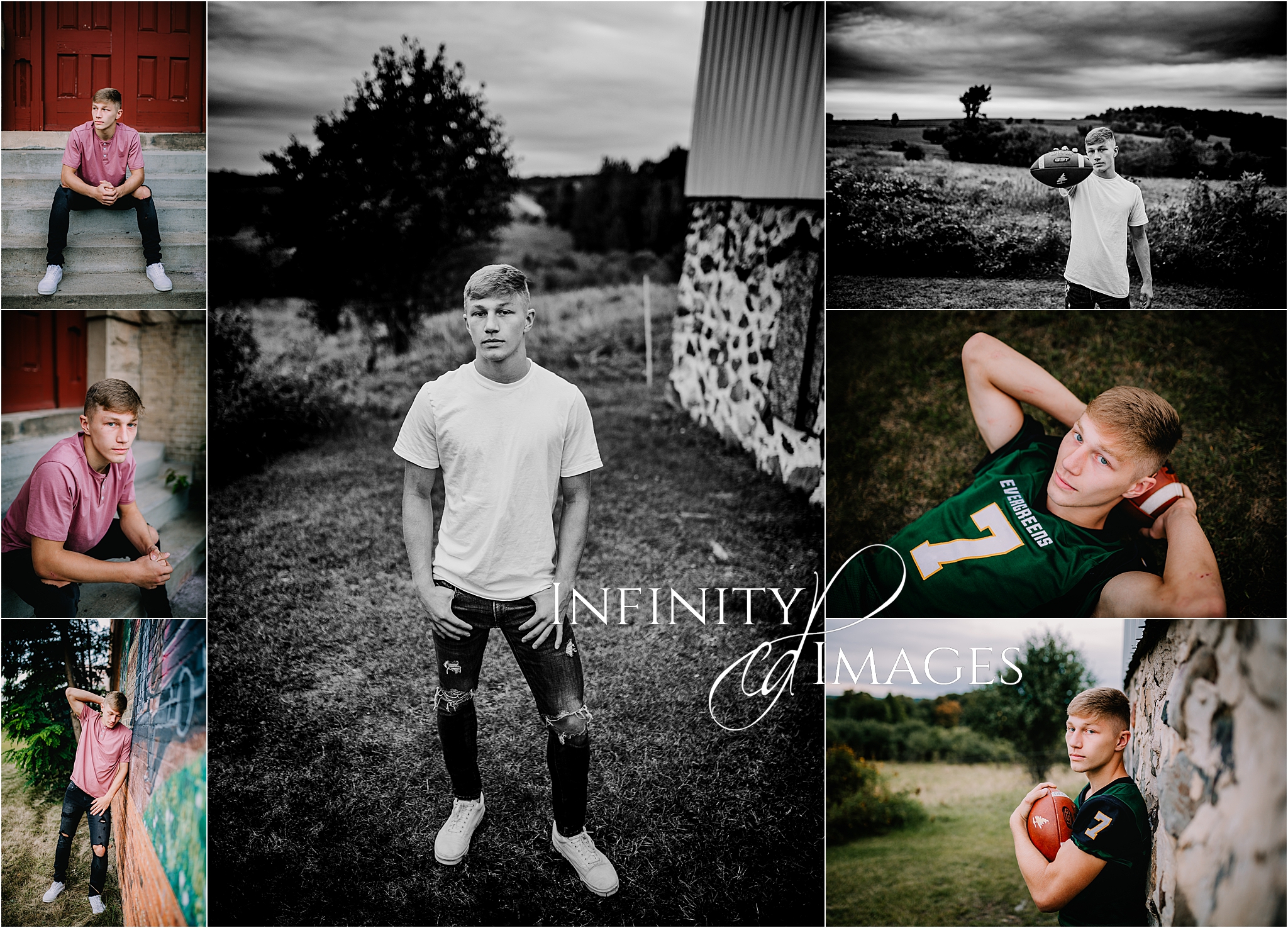 Senior portrait session by Madison WI area photographer Infinity Images Photography