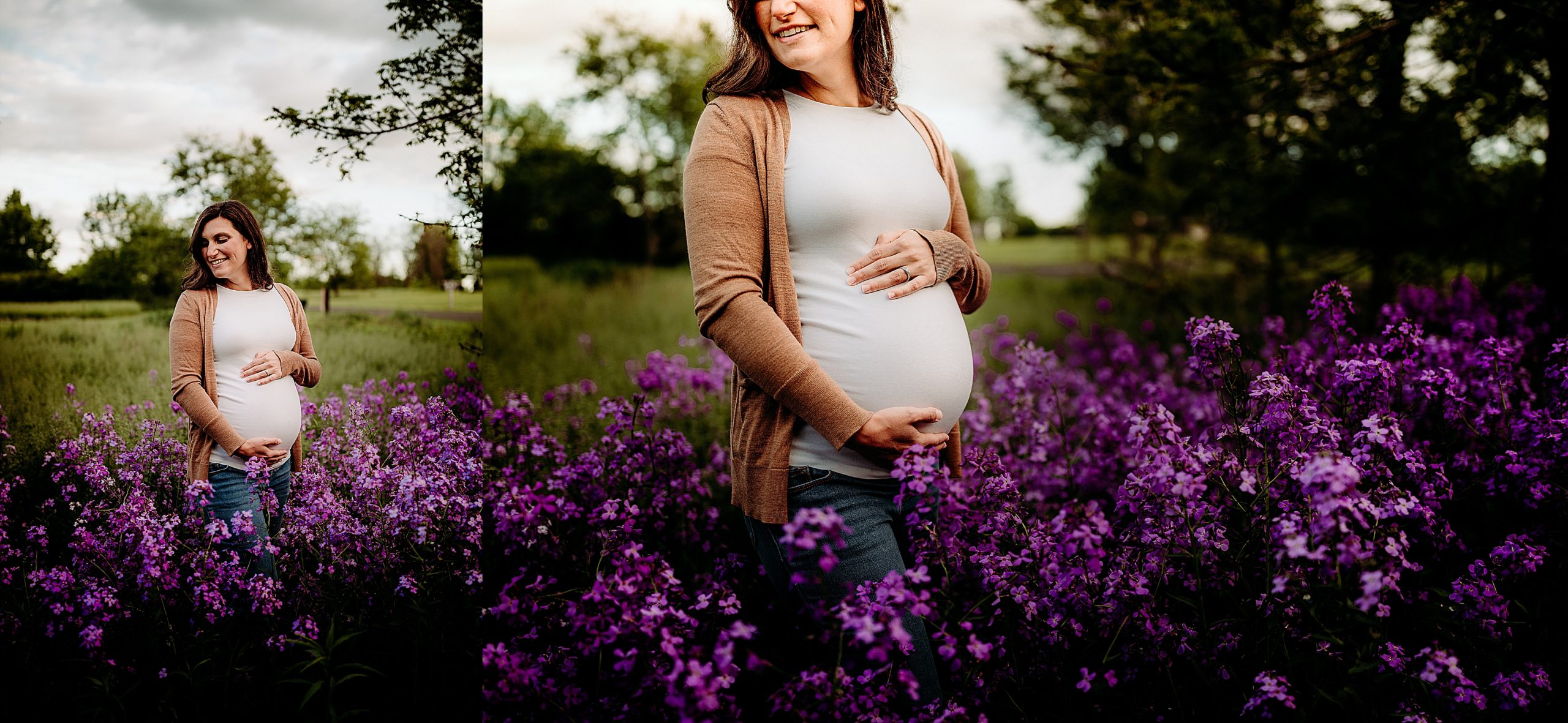 Wildflower maternity session