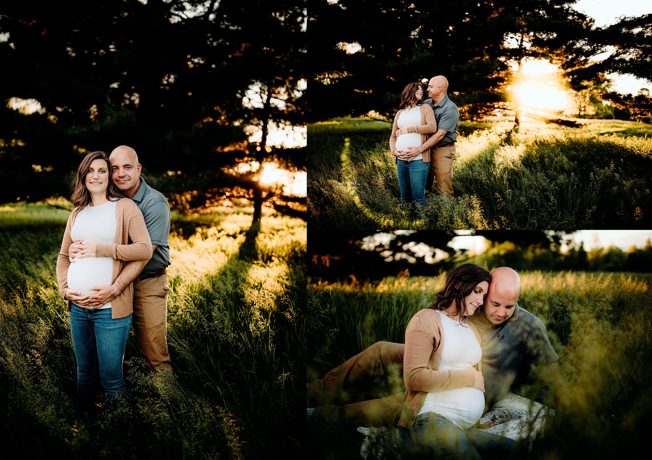 Maternity Session Tall grasses
