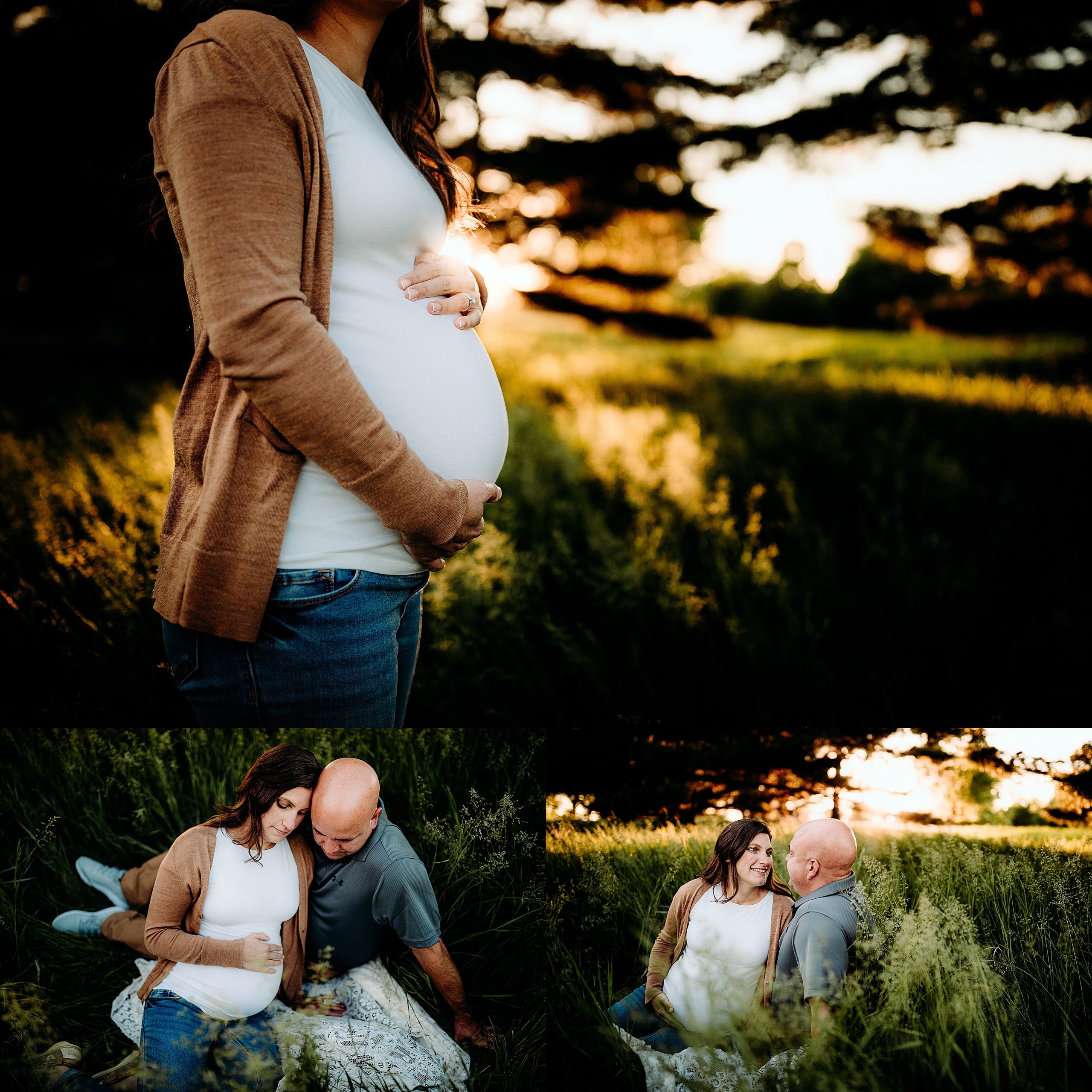 Maternity Session Tall grasses