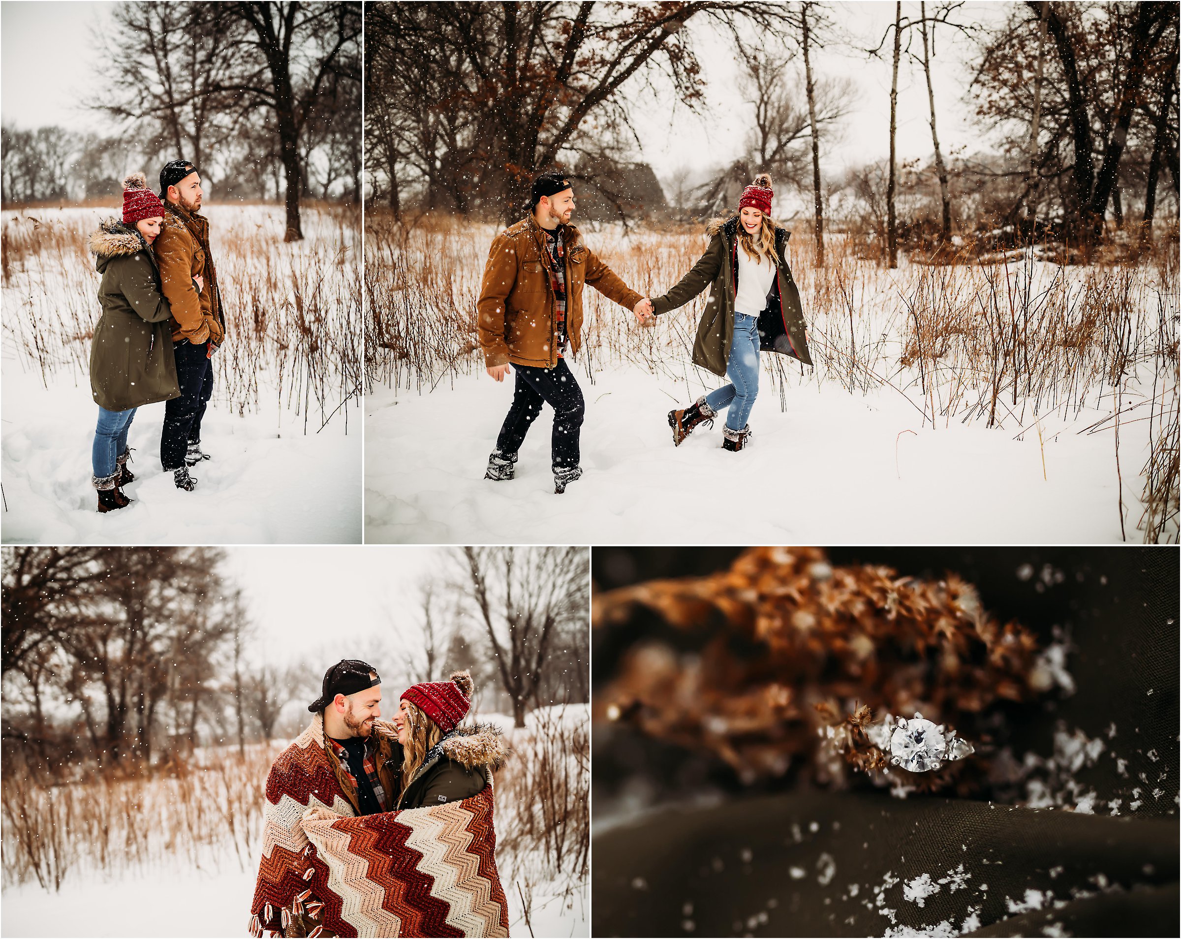 Snowy couples session by Infinity Images Photography
